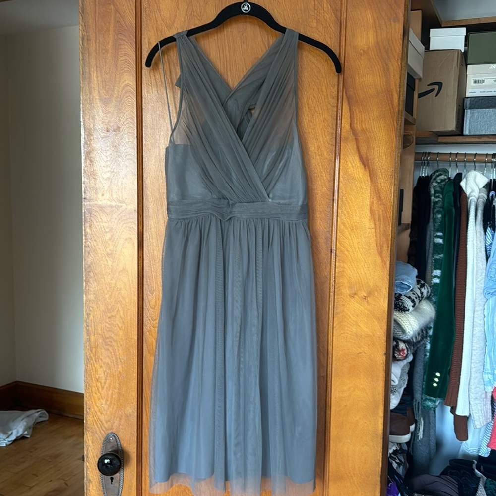 Grey Tulle Bridesmaid Dress from BHLDN Anthropologie